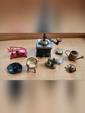 Metal Miniature Dollhouse Furniture And Accessories